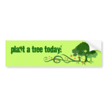 Plant a tree today! bumper stickers