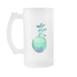 Plant Life Frosted Beer Mug