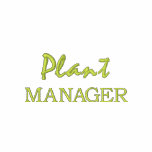Plant Manager embroidered shirts