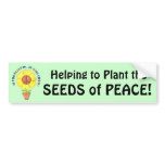 Plant Peace Bumper Sticker bumper stickers