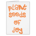 plant seeds of joy cards