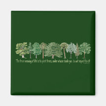 Plant Trees Fridge Magnet