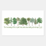 Plant Trees Rectangular Sticker