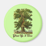 Plant Ye A Tree Green Slogan Magnet
