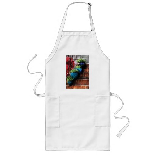 Plants - Four Blue Pots Apron