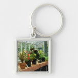 Plants in Greenhouse Keychains