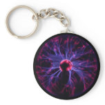 Plasma ball and chain keychains