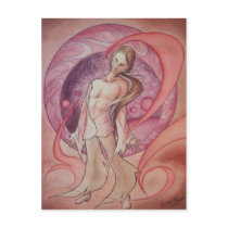Plasma Fire Figure Postcards