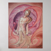 Plasma Fire Figure Print