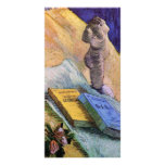 Plaster Statuette, a Rose and Novels - van Gogh photo cards