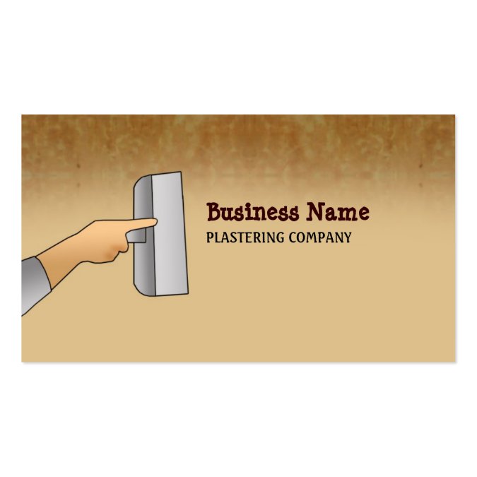 Plasterer Business Cards