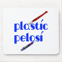 Plastic Nancy Pelosi Mouse Pads