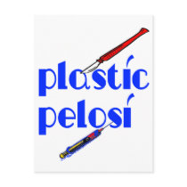Plastic Nancy Pelosi Post Card