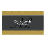 Plastic Surgeon Business Card - Monogram