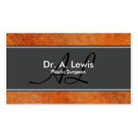 Plastic Surgeon Business Card - Monogram