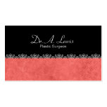 Plastic Surgeon Business Card - Pink Lace