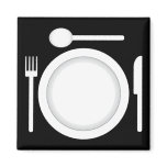 Plate knife fork and spoon magnets