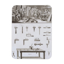 Plate XVIII: The instrument maker's workshop and t Magnet