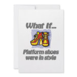 platform shoes invitations