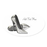Platinum High Heel Shoes Envelope Seal Sticker