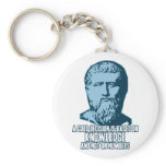 Plato: A Good Decision is Based on Knowledge keychains