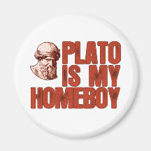 Plato Is My Homeboy Refrigerator Magnets