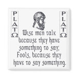 Plato Refrigerator Magnet