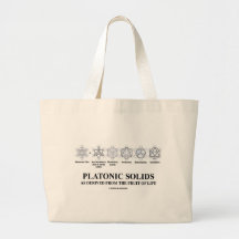 Platonic Solids As Derived From The Fruit Of Life Canvas Bags