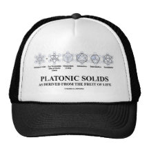 Platonic Solids As Derived From The Fruit Of Life Mesh Hats