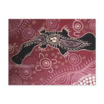Platypus Dreaming Red by Mundara Koorang Postcard
