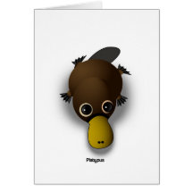 platypus greeting cards