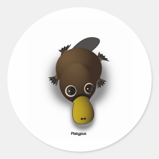 platypus sticker