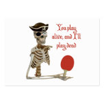 Play Dead Pirate Ping Pong business cards