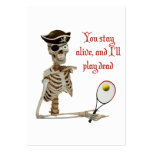 Play Dead Tennis Pirate Business Cards