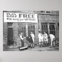 Play Golf Free (While Having Your Suit Pressed) posters
