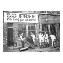 Play Golf Free (While Having Your Suit Pressed) posters