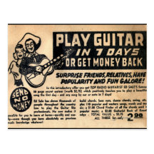 "Play Guitar In 7 Days" Postcard
