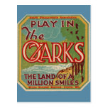Play in the OZARKS land of a million smiles Postcard