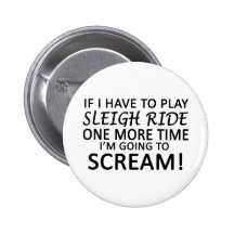 Play Sleigh Ride Pinback Buttons