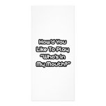 Play Who's In My Mouth? rack cards