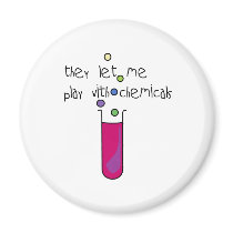 Play with Chemicals Refrigerator Magnet