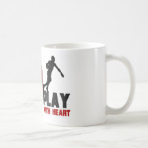 Play With Heart Basketball Mug