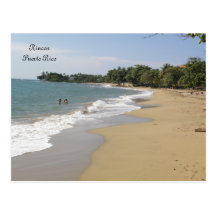 Playa en Rincon Puerto Rico Postcard