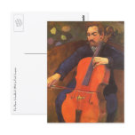Player Schneklud Portrait by Paul Gauguin postcards
