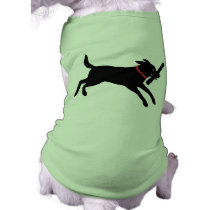 Playful Black Lab Pet Clothes