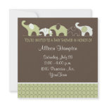 Playful Elephant Baby Shower Invitations