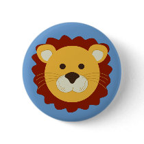 Playful Lion Button