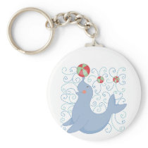 Playful Seal Tshirts and Gifts keychains