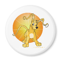 Playful yellow Gelert magnets