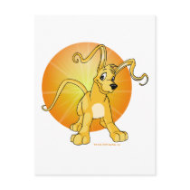 Playful yellow Gelert postcards